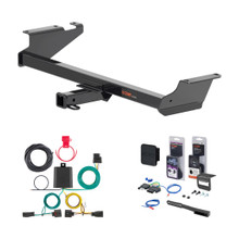 2012 - 2015 RAM C/V Cargo van Curt 2" Class 3 Trailer Tow Hitch + 5-Flat Wiring Kit Tow Boat/Utility Trailer with Surge Brakes 13364