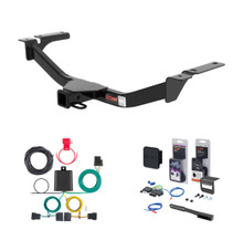 2007 - 2010 Lincoln MKX Fits beneath factory 1-1/4" receiver Curt 2" Class 3 Trailer Tow Hitch + 5-Flat Wiring Kit Tow Boat/Utility Trailer with Surge Brakes 13067