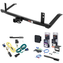 04 - 07 Chevrolet Malibu Hatchback w/o LED Tailights, excluding Maxx SS Curt 1-1/4" Class 2 Trailer Tow Hitch + 5-Flat Wiring Kit Tow Boat/Utility Trailer with Surge Brakes 12280
