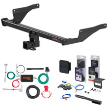17 - 21 Mazda CX-5 Excluding diesel Curt 2" Class 3 Trailer Tow Hitch + 5-Flat Wiring Kit Tow Boat/Utility Trailer with Surge Brakes 13315