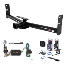 2005 - 2006 Chevrolet Equinox Curt 2" Class 3 Trailer Tow Hitch + 5-Flat Wiring Kit Tow Boat/Utility Trailer with Surge Brakes 13591