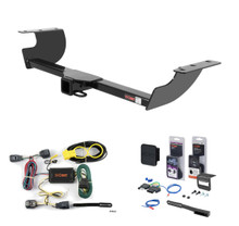 2005 - 2008 Dodge Magnum Curt 2" Class 3 Trailer Tow Hitch + 5-Flat Wiring Kit Tow Boat/Utility Trailer with Surge Brakes 13465