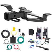 83 - 92 Mazda 626 Sedan Curt 1-1/4" Class 1 Trailer Tow Hitch + 5-Flat Wiring Kit Tow Boat/Utility Trailer with Surge Brakes 11239