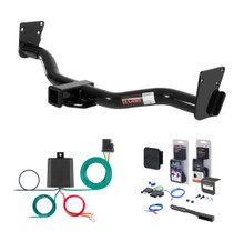 2003 - 2004 GMC Jimmy Down size Curt 2" Class 3 Trailer Tow Hitch + 5-Flat Wiring Kit Tow Boat/Utility Trailer with Surge Brakes 13300