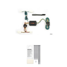 CURT Custom Wiring Harness, 4-Way Flat Output, Select Toyota Corolla Sedan Trailer Connector Kit