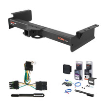 2003 - 2006 Chevrolet Suburban Curt 2" Class 5 Trailer Tow Hitch + 5-Flat Wiring Kit Tow Boat/Utility Trailer with Surge Brakes 15324