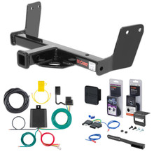 00 - 05 Volkswagen Passat Wagon, 4MOTION, excluding W8 Curt 1-1/4" Class 1 Trailer Tow Hitch + 5-Flat Wiring Kit Tow Boat/Utility Trailer with Surge Brakes 11076
