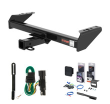 1975 - 1979 Ford F-250 Crew cab Excluding flareside bed Curt 2" Class 4 Trailer Tow Hitch + 5-Flat Wiring Kit Tow Boat/Utility Trailer with Surge Brakes 14082