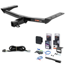 16 - 19 Lexus RX350 w/ Factory Tow Package & Excluding F Sport Curt 2" Class 3 Trailer Tow Hitch + 5-Flat Wiring Kit Tow Boat/Utility Trailer with Surge Brakes 13272