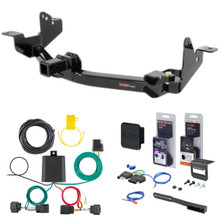 14 - 23 Ram ProMaster 1500 Curt 2" Class 3 Trailer Tow Hitch + 5-Flat Wiring Kit Tow Boat/Utility Trailer with Surge Brakes 13207