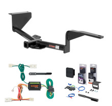 2013 - 2017 Hyundai Accent Hatchback Curt 1-1/4" Class 1 Trailer Tow Hitch + 5-Flat Wiring Kit Tow Boat/Utility Trailer with Surge Brakes 11250