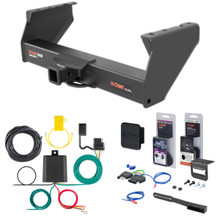 11 - 24 Ram 5500 Curt 2" Class 5 Trailer Tow Hitch + 5-Flat Wiring Kit Tow Boat/Utility Trailer with Surge Brakes 15400