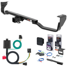 07 - 09 Hyundai Santa Fe Curt 2" Class 3 Trailer Tow Hitch + 5-Flat Wiring Kit Tow Boat/Utility Trailer with Surge Brakes 13538-5