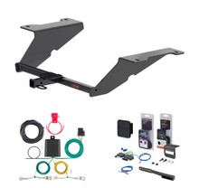 2020 - 2023 Hyundai Sonata Excluding N Line Curt 1-1/4" Class 1 Trailer Tow Hitch + 5-Flat Wiring Kit Tow Boat/Utility Trailer with Surge Brakes 11673