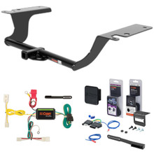 11 - 14 Hyundai Sonata Hybrid Only Curt 1-1/4" Class 1 Trailer Tow Hitch + 5-Flat Wiring Kit Tow Boat/Utility Trailer with Surge Brakes 11025