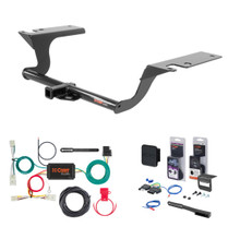 2018 - 2019 Hyundai Sonata Curt 1-1/4" Class 1 Trailer Tow Hitch + 5-Flat Wiring Kit Tow Boat/Utility Trailer with Surge Brakes 11402-1