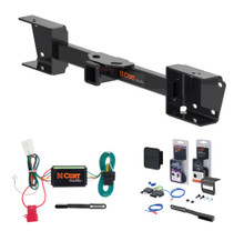 2019 - 2026 Subaru Ascent Curt nan Class 3 Trailer Tow Hitch + 5-Flat Wiring Kit Tow Boat/Utility Trailer with Surge Brakes 13448