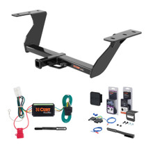 2014 - 2018 Subaru Forester Curt 1-1/4" Class 2 Trailer Tow Hitch + 5-Flat Wiring Kit Tow Boat/Utility Trailer with Surge Brakes 12100