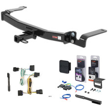 08 - 11 Ford Focus Sedan, excluding ST and electric Curt 1-1/4" Class 1 Trailer Tow Hitch + 5-Flat Wiring Kit Tow Boat/Utility Trailer with Surge Brakes 11319