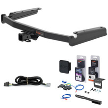 18 - 22 Lexus RX350L w/ factory Tow Package & Excluding twin exhaust tips Curt 2" Class 3 Trailer Tow Hitch + 5-Flat Wiring Kit Tow Boat/Utility Trailer with Surge Brakes 13394