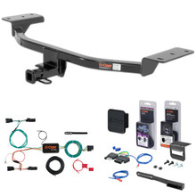 15 - 18 Ford Focus Hatchback, excluding RS and ST Curt 1-1/4" Class 1 Trailer Tow Hitch + 5-Flat Wiring Kit Tow Boat/Utility Trailer with Surge Brakes 11158