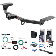 15 - 18 Ford Focus Hatchback, ST Curt 1-1/4" Class 1 Trailer Tow Hitch + 5-Flat Wiring Kit Tow Boat/Utility Trailer with Surge Brakes 11431