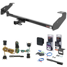 01 - 03 Ford Focus Wagon Curt 1-1/4" Class 1 Trailer Tow Hitch + 5-Flat Wiring Kit Tow Boat/Utility Trailer with Surge Brakes 11296