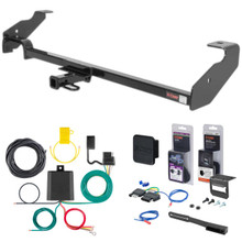 04 - 07 Ford Focus Wagon Curt 1-1/4" Class 1 Trailer Tow Hitch + 5-Flat Wiring Kit Tow Boat/Utility Trailer with Surge Brakes 11296