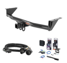 2015 - 2022 Chevrolet Colorado Curt 2" Class 3 Trailer Tow Hitch + 5-Flat Wiring Kit Tow Boat/Utility Trailer with Surge Brakes 13203
