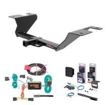 2014 - 2015 Chevrolet Cruze Sedan, diesel Curt 1-1/4" Class 1 Trailer Tow Hitch + 5-Flat Wiring Kit Tow Boat/Utility Trailer with Surge Brakes 11371
