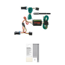 CURT Custom Wiring, 4-Way Flat, Select Chevrolet Express, GMC Savana 1500, 2500, 3500 Trailer Connector Kit