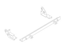 BlueOx Tow Bar Base Plate, Front Mount, RV Flat Towing for Select, ISUZU AMIGO/P.U.