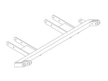 BlueOx Tow Bar Base Plate, Front Mount, RV Flat Towing for Select, TRACKER/SIDEKICK 2 DOOR