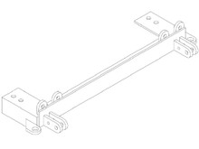 BlueOx Tow Bar Base Plate, Front Mount, RV Flat Towing for Select, TOYOTA, 89 2WD PICKUP E13