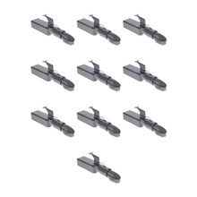BULLDOG (10-Pack) Collar-Lok Straight Coupler, 2 Inch Diameter, High Profile Latch, 5,000 lbs. Capacity, 3 Inch Channel Width, Gray