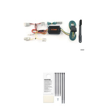 CURT Custom Wiring Harness, 4-Way Flat Output, Select Honda Accord, Acura TSX Trailer Connector Kit