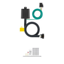 CURT Custom Wiring Harness, 4-Way Flat, Select Hyundai, Kia, Tow Package Needed Trailer Connector Kit