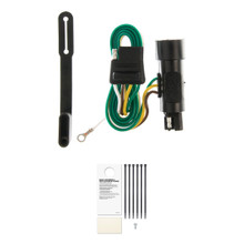 CURT Custom Wiring Harness, 4-Way Flat Output, Select Ford F-150, F-250, F-350 Trailer Connector Kit