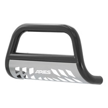 ARIES 3" Black Steel Bull Bar, Select Chevrolet Silverado, GMC Sierra 1500 Brush Guard