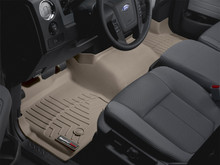 WeatherTech FloorLinerTM DigitalFit; Tan; Front; Over The Hump 454091