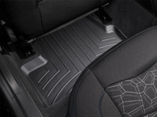 WeatherTech FloorLinerTM DigitalFit; Black; Rear; 2 Pieces 449382
