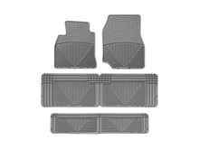 WeatherTech All Weather Floor Mats; Gray; Front Rear and Third Row W23GRW25GRW60GR