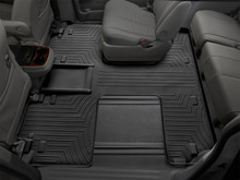 WeatherTech FloorLinerTM DigitalFit; Black; Rear And Third Row 443004