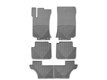 WeatherTech All Weather Floor Mats; Gray; Front Rear and Third Row W104GR106GR107G