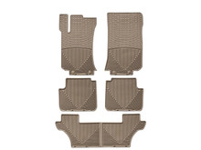 WeatherTech All Weather Floor Mats; Tan; Front Rear and Third Row W104TN106TN107T