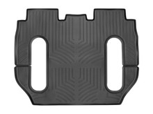 WeatherTech FloorLinerTM DigitalFit; Black; Front Rear and Third Row; 1 Piece Rear/Third Row 448694