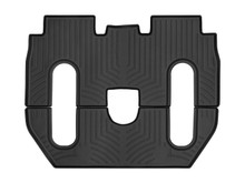WeatherTech FloorLinerTM DigitalFit; Black; Rear and Third Row; 1 Piece 448698