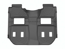 WeatherTech FloorLinerTM HP; Black; Rear and Third Row Coverage; 2 Pcs. 447672IM
