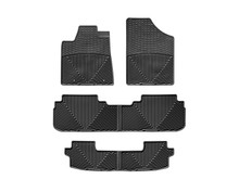 WeatherTech All Weather Floor Mats; Black; Front Rear and Third Row WTCB120121122
