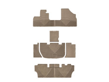 WeatherTech All Weather Floor Mats; Tan; Front Rear and Third Row W48TNW159TNW160
